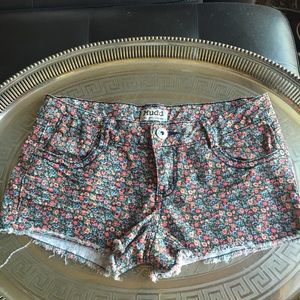 Floral Short Shorts